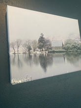 Load image into Gallery viewer, Snow is quietly falling in Gougane Barra 40 x 30 cm Canvas