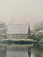 Load image into Gallery viewer, Snow is quietly falling in Gougane Barra 30 x 20 cm Canvas