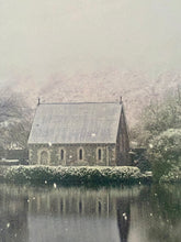 Load image into Gallery viewer, Snow is quietly falling in Gougane Barra 40 x 30 cm Canvas
